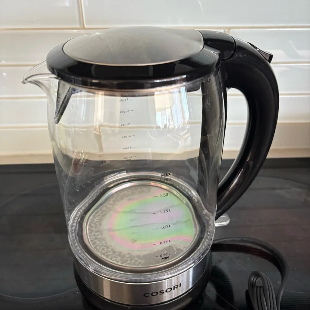 Cosori Electric Glass Kettle with Black Handle - Picture 3 of 10
